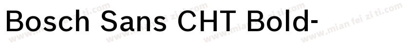 Bosch Sans CHT Bold字体转换